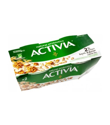 Επιδόρπιο Γιαουρτιού με Καρύδια & Βρώμη Activia (2x200g)