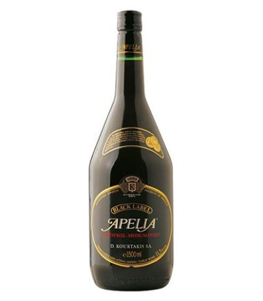 Οίνος ερυθρός ημίγλυκος Black Label Apelia (1,5L)