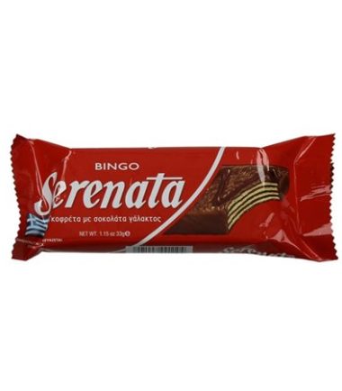 Γκοφρέτα με σοκολάτα γάλακτος classic Serenata (33gr)