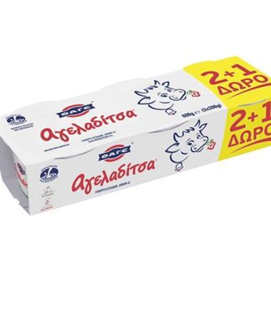 Γιαούρτι Αγελαδίτσα 4% Φάγε (3x200gr) 2+1 δώρο