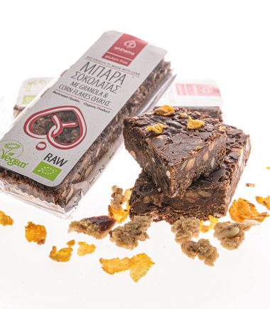 Μπάρα σοκολάτας με granola & corn flakes ολικής (45gr)