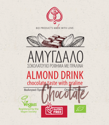 Σοκολατούχο ρόφημα αμυγδάλου με πραλίνα (1L)