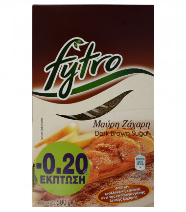 Mαύρη ζάχαρη Fytro (500gr) -0,20€