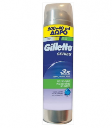 Gel ξυρίσματος για ευαίσθητες επιδερμίδες Gillette (200ml)