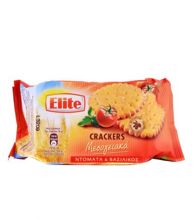 Μεσογειακά Crackers με Ντομάτα κ Βασιλικό Elite (105g)
