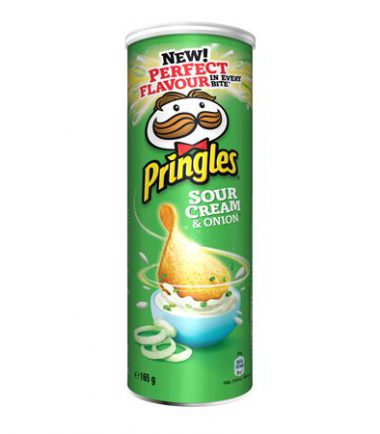 Πατατάκια cream & onion ralphie Pringles (165gr)