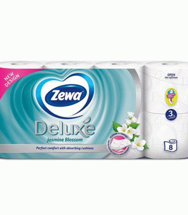 Xαρτί υγείας deluxe με άρωμα γιασεμί Ζewa (8τεμ)