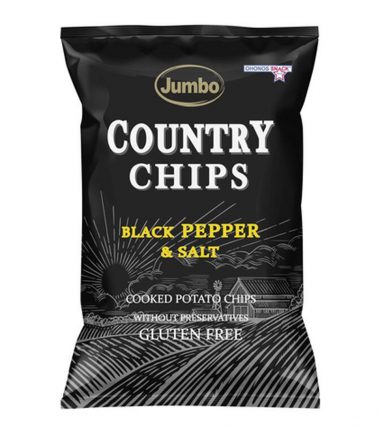 Πατατάκια με πιπέρι χωρίς γλουτένη County Chips (150gr)