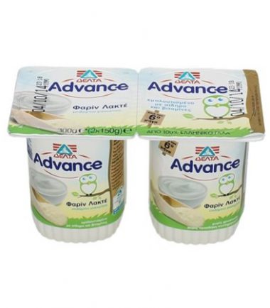 Παιδικό γιαούρτι advance φαρίν λακτέ Δέλτα (2x150gr)
