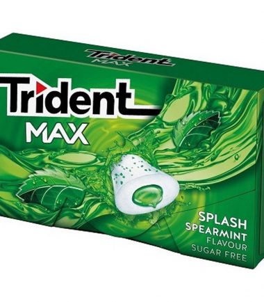 Τσίχλα με γεύση δυόσμου Trident splash (375gr)