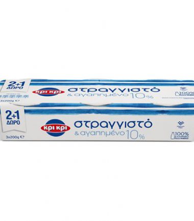 Γιαούρτι στραγγιστό 10% Κρι κρι (3x200gr) 2+1 δώρο