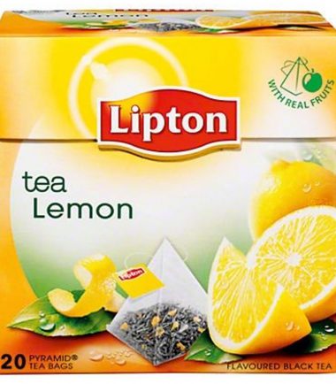 Mαύρο τσάι λεμόνι Lipton (20φακελάκια)