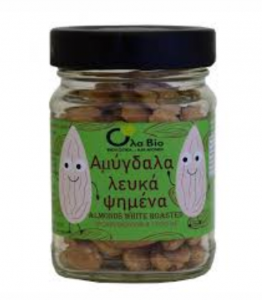 Αμύγδαλα λευκά ψημένα Bio (120gr)