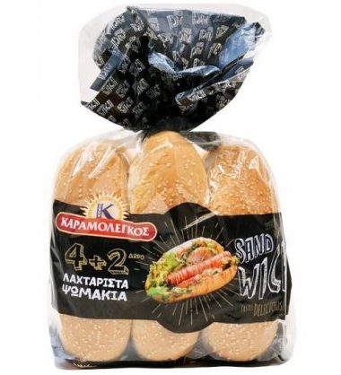 Ψωμί για σάντουιτς Καραμολέγκος 4+2 δώρο