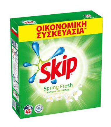 Απορρυπαντικό πλυντηρίου Spring fresh Skip (45μεζ)