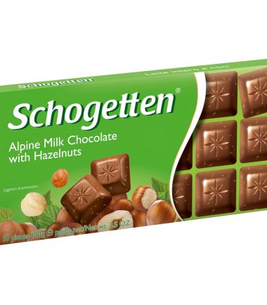 Σοκολάτα γάλακτος με φουντούκι Schogetten (100gr)