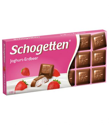 Σοκολάτα με γέμιση φράουλα και γιαούτρι Schogetten (100gr)