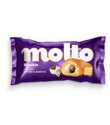 Κρουασάν double με κακάο και βανίλια Molto (110gr)