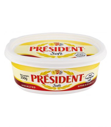 Βούτυρο ανάλατο 70% soft President (250gr)