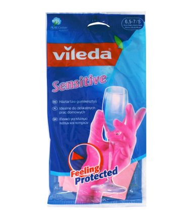 Γάντια small sensitive ροζ Vileda