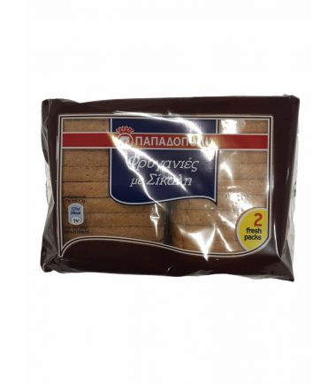 Φρυγανιές σίκαλης Παπαδοπούλου (160gr)