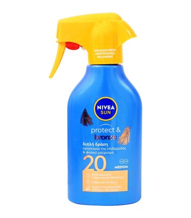 Αντηλιακό Γαλάκτωμα Spray Protect & Bronze Spf20 NIVEA (270ml)
