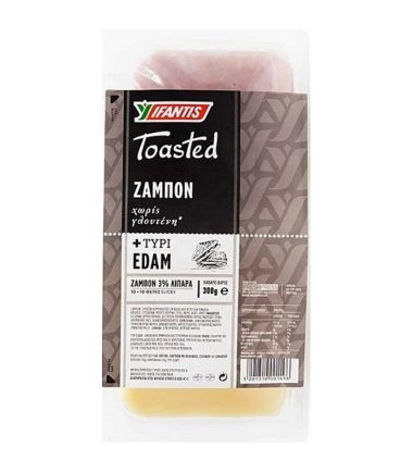 Ζαμπόν Μπούτι Φέτες (150gr) + Τυρί Edam Φέτες (150gr)