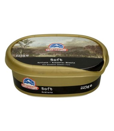 Βούτυρο Soft Αγελάδος 80% λιπαρά ΟΛΥΜΠΟΣ (225gr)