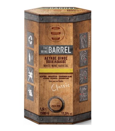 Οίνος Λευκός Ξηρός WINE BARREL (1.5lt)