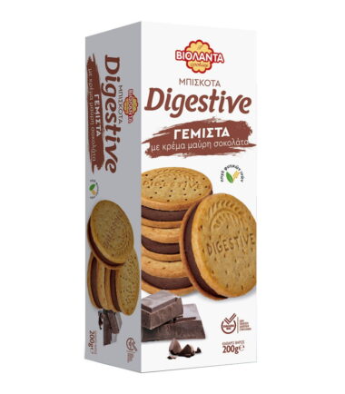 Μπισκότα Digestive Γεμιστά με Κρέμα Μαύρη Σοκολάτα 200γρ