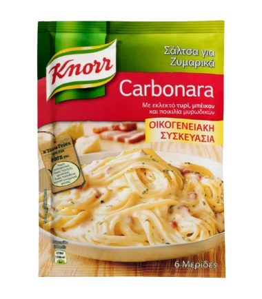 Σάλτσα Καρμπονάρα Οικογενειακή Μεγάλη KNORR (88gr)