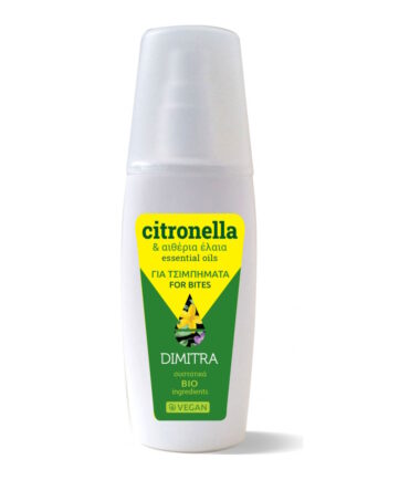 Spray Citronella με Βαλσαμέλαιο, Λεμονόχορτο, Κέδρο με Βιολογικά Συστατικά Bio DIMITRA (100ml)