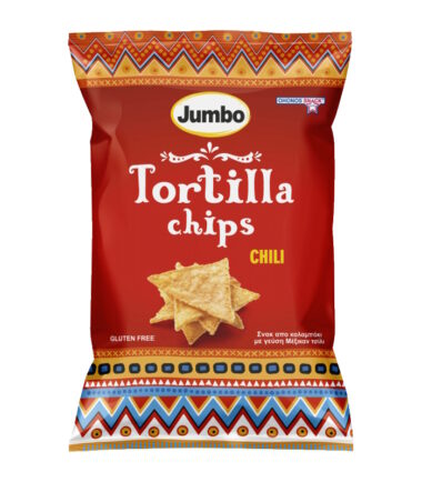 Σνακ καλαμπoκιού με Γεύση Μέξικαν Τσίλι OHONOS Jumbo Tortillas Chips (100gr)