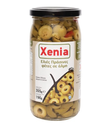 Ελιές Πράσινες Φέτες σε Άλμη XENIA (190gr)