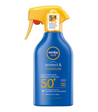 Αντηλιακή Λοσιόν Spray Spf50+ NIVEA Sun Protect & Moisture (270ml)