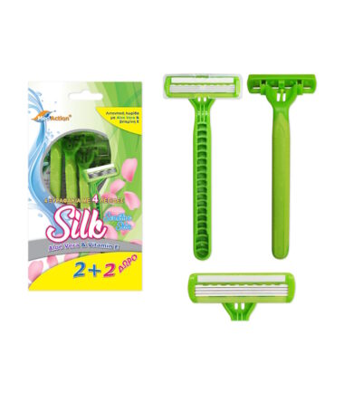 Ξυραφάκια Medaction Silk (2+2 Δώρο)