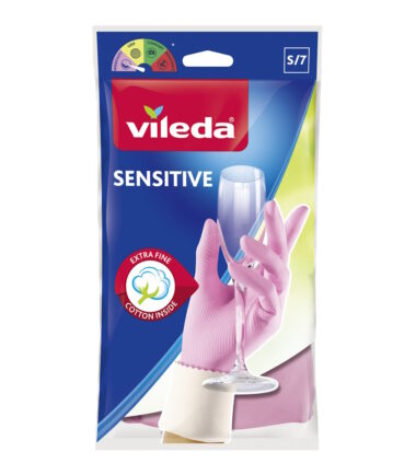 Vileda Γάντια Small Sensitive Ροζ