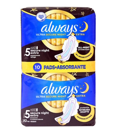 Σερβιέτες ALWAYS Ultra Secure Night με Φτερά (10τεμ)