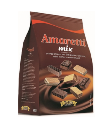 Γκοφρετάκια σε Διάφορες Γεύσεις σε Σακούλα AMARETTI Mix (175gr)