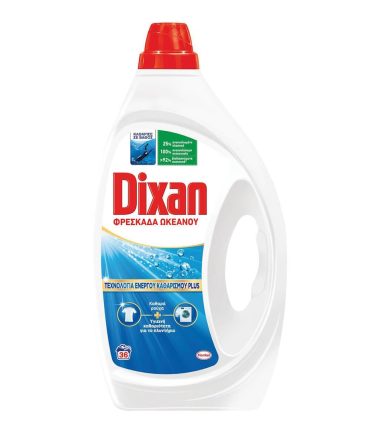 Απορρυπαντικό Πλυντηρίου Ρούχων DIXAN Gel Φρεσκάδα Ωκεανού (36μεζ)