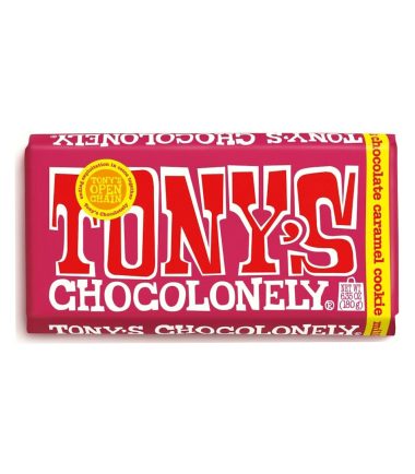 Σοκολάτα Γάλακτος με Καραμέλα & Μπισκότο TONY'S (180gr)