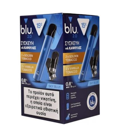 Myblu 2.0 Trial Kit Blue Van-Tob 0.8%