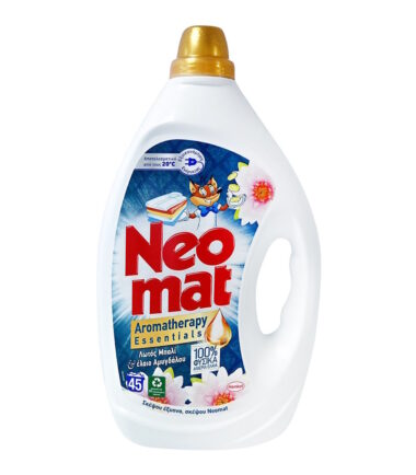 Υγρό Απορρυπαντικό Πλυντηρίου Ρούχων NEOMAT Gel Λωτός Μπαλί (45μεζ)