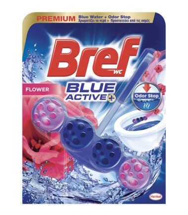 Μπλοκ Τουαλέτας BREF wc Blue Active Floral  (50gr)