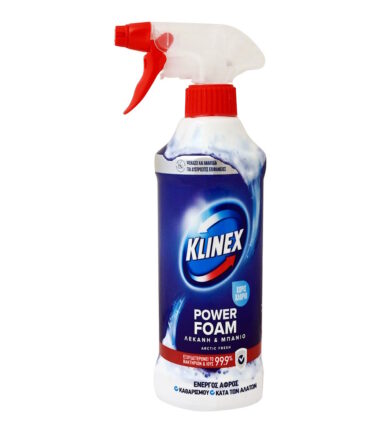 Αφρός Καθαρισμού Μπάνιου Spray KLINEX Power Foam Arctic Fresh (435ml)