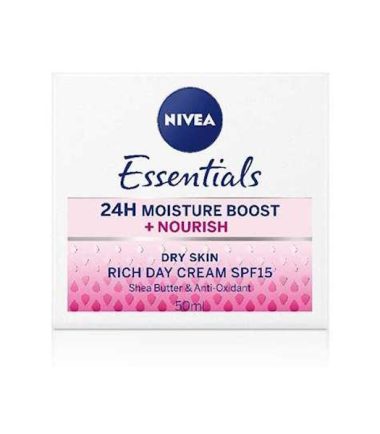 Κρέμα Ημέρας NIVEA Visage Dry/Send Spf15 (50ml)