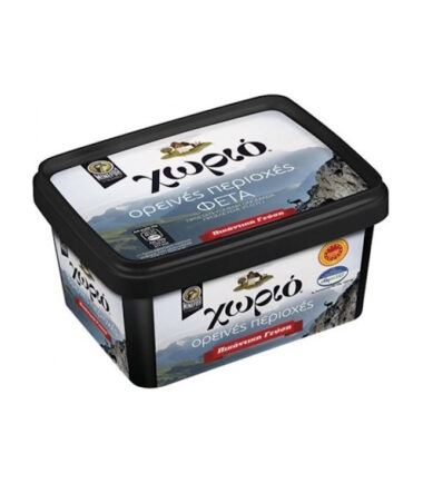 Τυρί Φέτα Π.Ο.Π. σε Άλμη Τάπερ ΜΙΝΕΡΒΑ Χωριό Ορεινές Περιοχές (380gr)