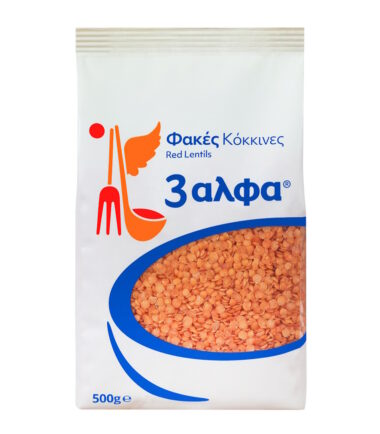 Φακές Κόκκινες Αποφλοιωμένες 3 ΑΛΦΑ (500gr)