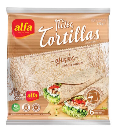 Πίτες Τορτίγια Ολικής ALFA (370gr) (6τεμ)