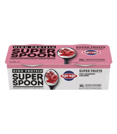 Επιδόρπιο Στραγγιστού Γιαουρτιού ΚΡΙ ΚΡΙ Superspoon Gojiberry High Protein (2x170gr)